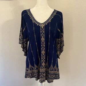 Nurture by Lamaze Navy and Gold Tunic